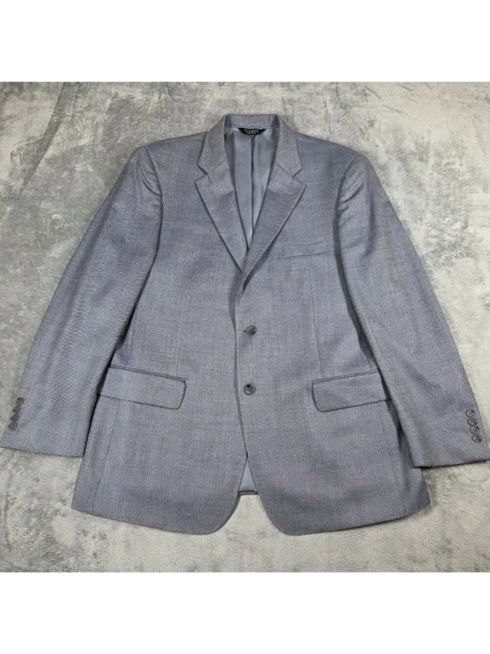Jos A Bank Sport Coat 44R Blue Hopsack Signature Tailored Fit Blazer Jacket